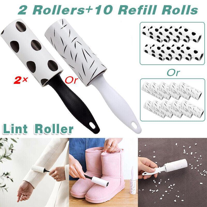 Lint Roller With Refills Sticky Remover Pet Dog Hair Clothes Dust Sofa Cleaning-0