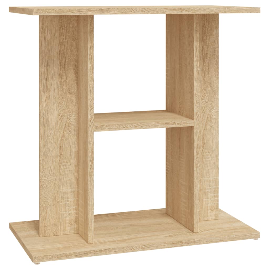 NNEVL Aquarium Stand Sonoma Oak 60x30x60 cm Engineered Wood