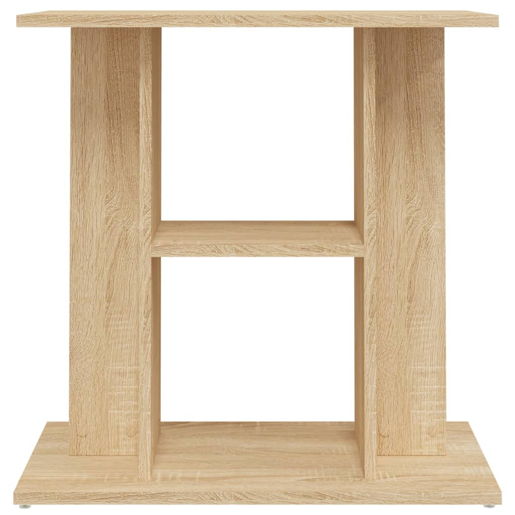 NNEVL Aquarium Stand Sonoma Oak 60x30x60 cm Engineered Wood