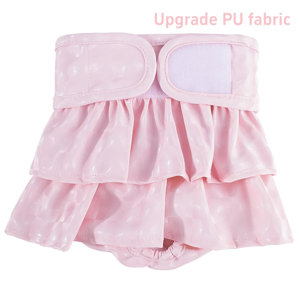 Adjustable Dog Diapers Female Reusable Washable Diapers Dog For Small Middle Solid Color Dog dress Cutey Pet supplies