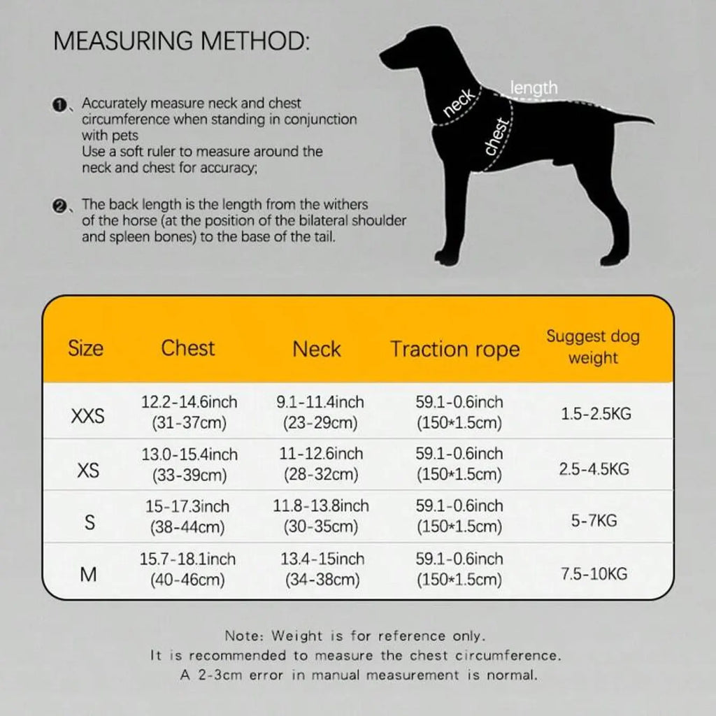 HD009-Flower Printed harness for Small to medium size dogs, Soft mesh padded and night reflective strips, 1.5-meter leash.