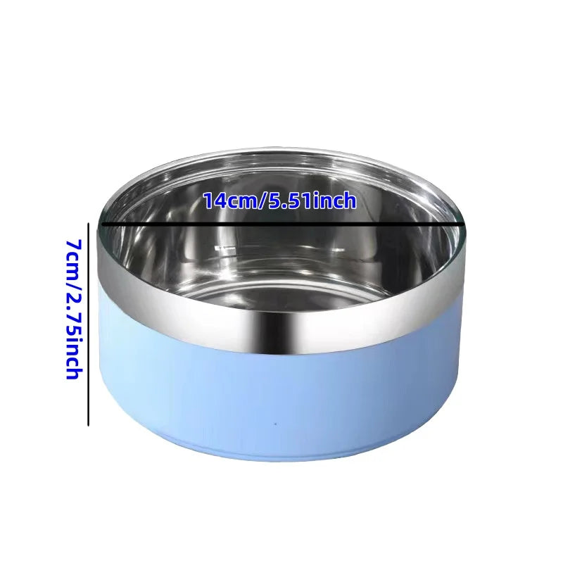 Personalized Dog Cat Food Water Bowls With Name Stainless Steel Colored Pet Bowl Custom Pet Accessory Gift Treat Decals Labels