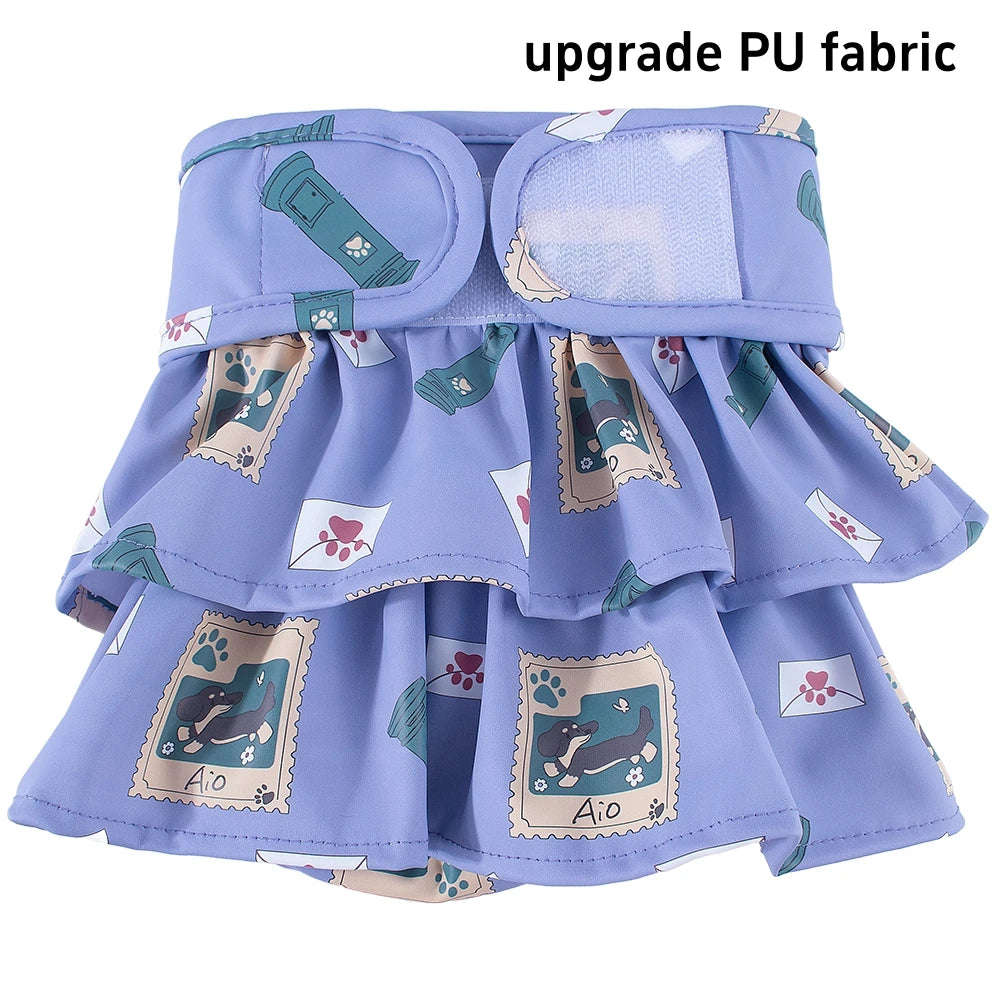 Adjustable Dog Diapers Female Reusable Washable Diapers Dog For Small Middle Solid Color Dog dress Cutey Pet supplies