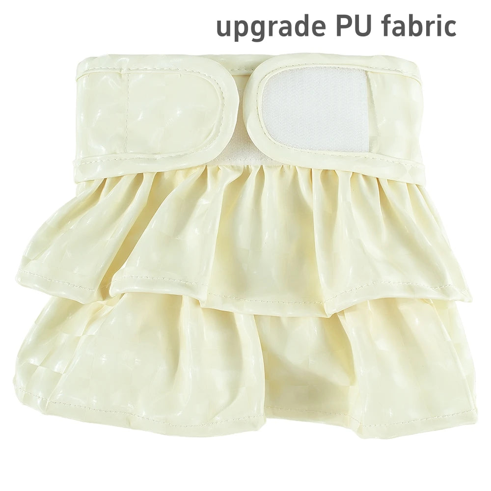 Adjustable Dog Diapers Female Reusable Washable Diapers Dog For Small Middle Solid Color Dog dress Cutey Pet supplies
