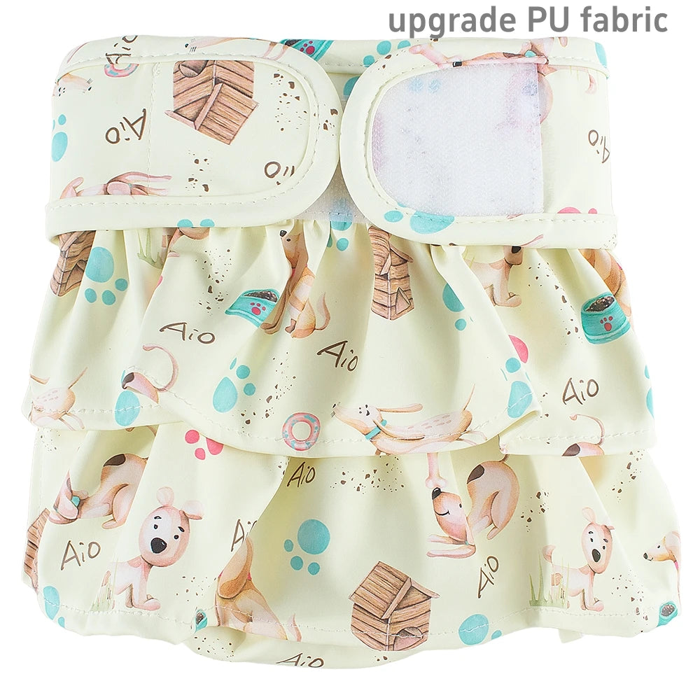 Adjustable Dog Diapers Female Reusable Washable Diapers Dog For Small Middle Solid Color Dog dress Cutey Pet supplies
