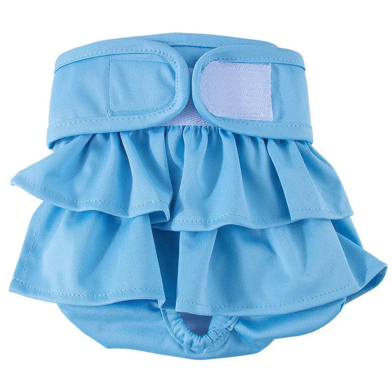 Adjustable Dog Diapers Female Reusable Washable Diapers Dog For Small Middle Solid Color Dog dress Cutey Pet supplies
