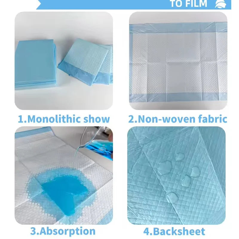 100/50/20/10PCS Absorbent Dogs Diapers Disposable Puppy Training Pee Pads Quick Dry Surface Mat Clean Cushion Dog Supplies