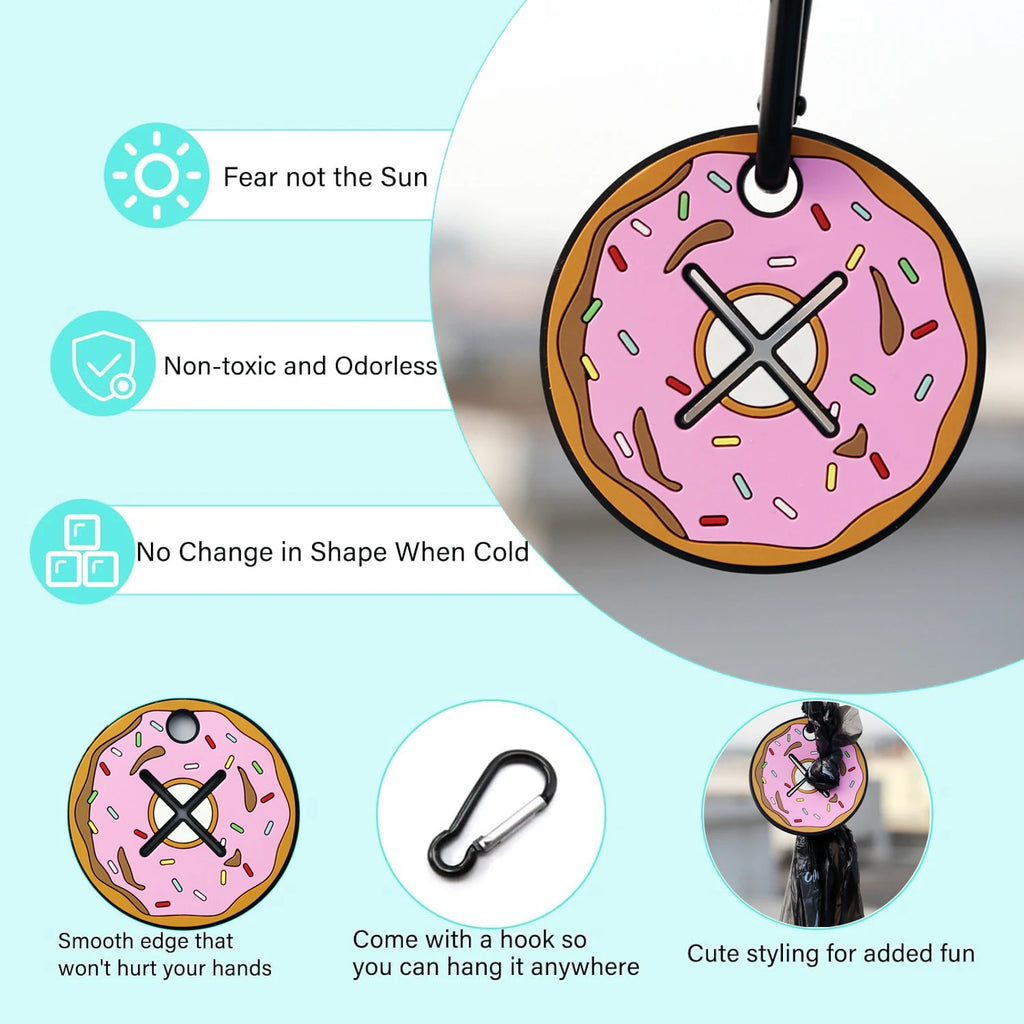 Pvc Pet Shit Bag Clip Dog Poop Bag Holder Waste Bag Dispenser Glow poop bag clip Portable Pet Cleaning Products