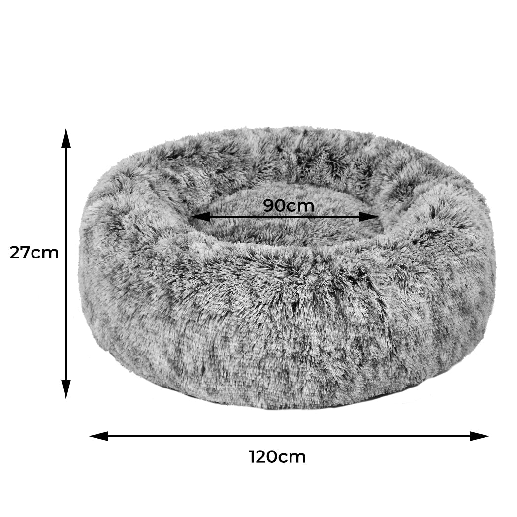 PaWz Pet Bed Cat Dog Donut Nest Calming XXL Charcoal XX-Large-1