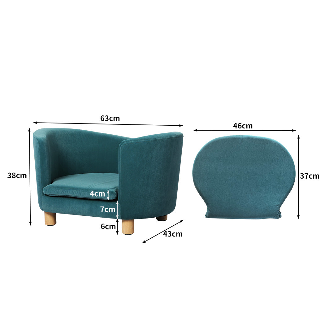PaWz Pet Sofa Bed Dog Warm Soft Lounge Blue-1