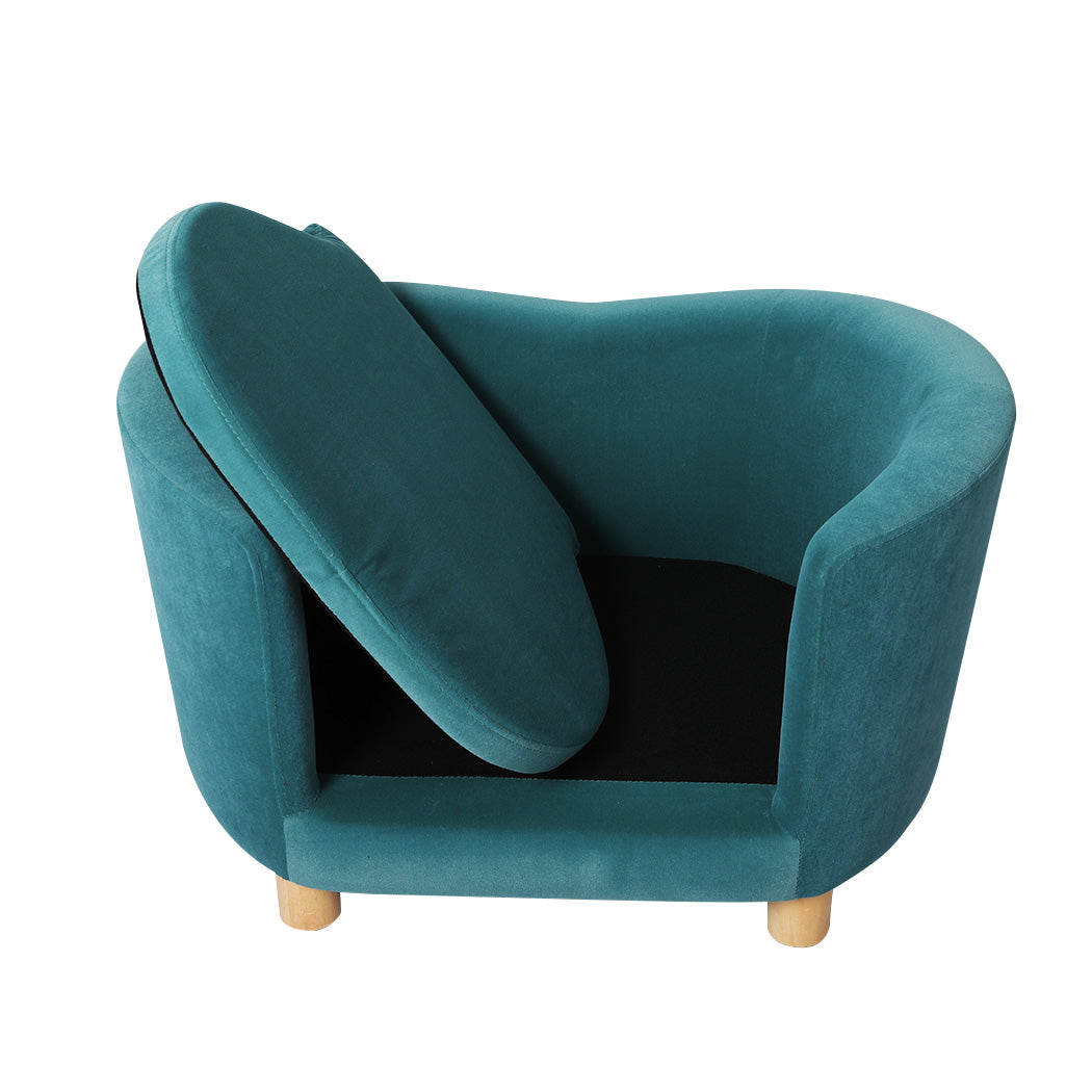 PaWz Pet Sofa Bed Dog Warm Soft Lounge Blue-2