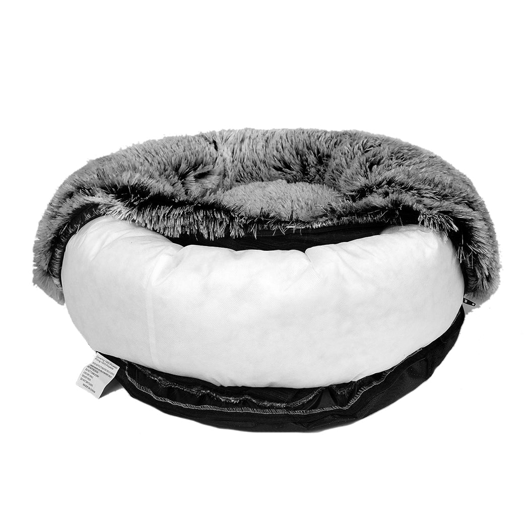 PaWz Pet Bed Cat Dog Donut Nest Calming XXL Charcoal XX-Large-4